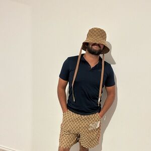 ‼️on hold‼️Bundle Jean shorts+ Bucket Hat + wallet with dust bag